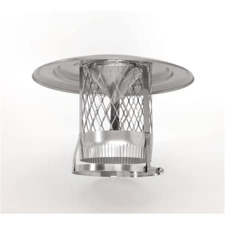 Home Saver 7 In. Inverted Cone Cap With 0.75 In. Mesh - 304 Alloy 14520